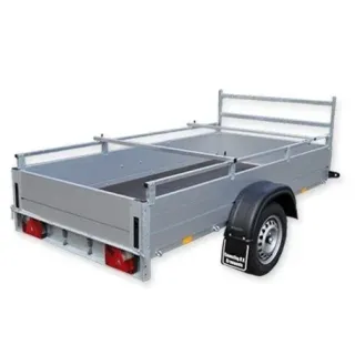 Przyczepa aluminiowa lekka Anssems GTR 750 - skrzynia 251 cm x 126 cm