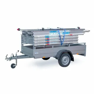 Aluminum lightweight trailer Anssems GTR 750 - box dimensions 251 cm x 126 cm