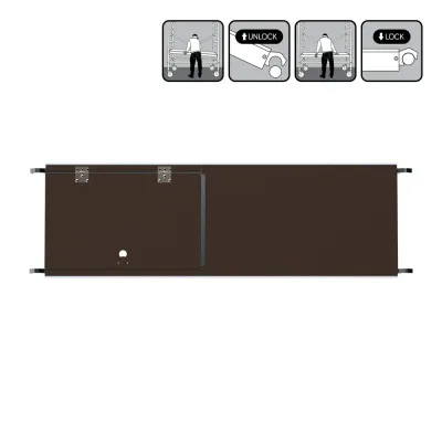 Rusztowanie aluminiowe jezdne CT26 - 75 cm x 190 cm x 3 m - Euroscaffold
