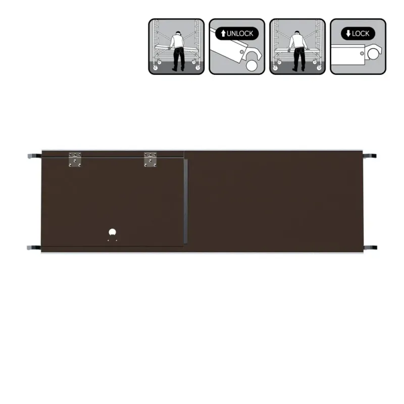Rusztowanie aluminiowe jezdne CT26 - 75 cm x 190 cm x 3 m - Euroscaffold