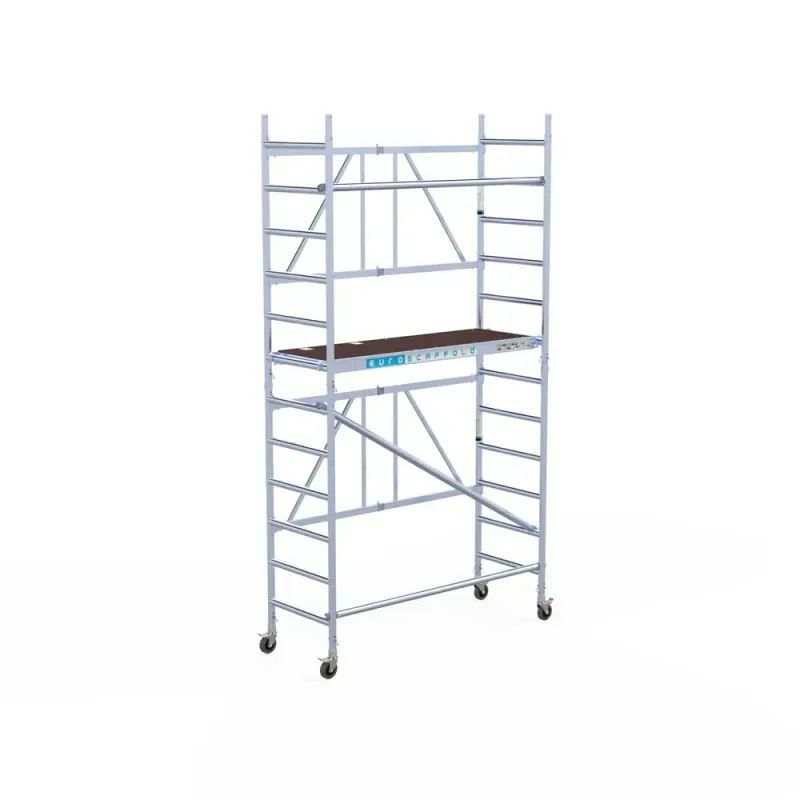 Mobile aluminum scaffold Euroscaffold CT26 - 75 cm x 190 cm x 470 cm