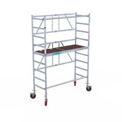 Mobile aluminum scaffolding Combi 75 cm x 190 cm x 400 cm + wheels
