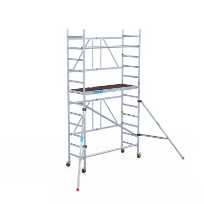 Narrow Aluminum Scaffold Combi - 75 cm x 190 cm x 450 cm