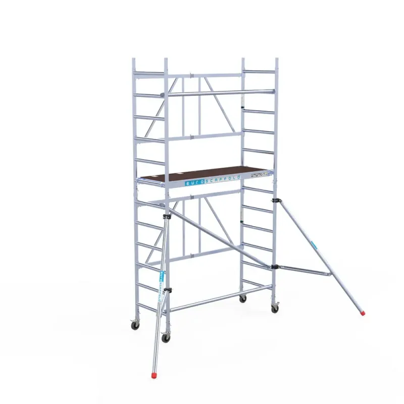 Narrow Aluminum Scaffold Combi - 75 cm x 190 cm x 450 cm