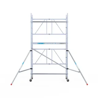 Narrow Aluminum Scaffold Combi - 75 cm x 190 cm x 450 cm