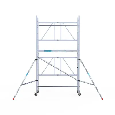 Narrow Aluminum Scaffold Combi - 75 cm x 190 cm x 450 cm