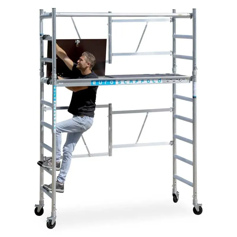 Rusztowanie aluminiowe przejezdne Euroscaffold Combi - 75 cm x 190 cm x 400 cm