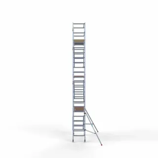 Pojazdné hliníkové lešenie vysoké Combi - 75 cm x 190 cm x 7,5 m - Euroscaffold