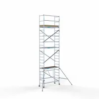 Mobile high aluminum scaffold Combi - 75 cm x 190 cm x 7.5 m - Euroscaffold