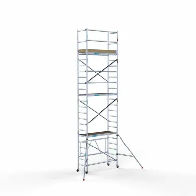 Mobile high aluminum scaffold Combi - 75 cm x 190 cm x 7.5 m - Euroscaffold