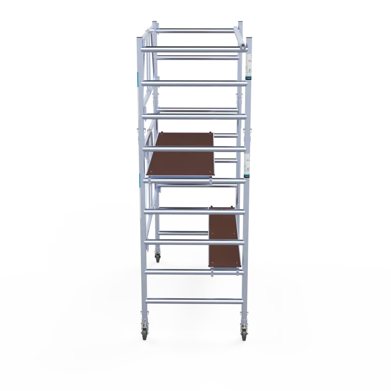Mobile aluminum scaffold CT26 - 90 cm x 190 cm x 4 m + 30 cm platform