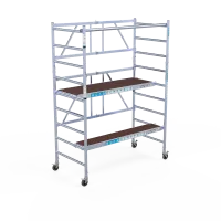 Hliníkové pojazdné lešenie CT26 - 90 cm x 190 cm x 4 m + plošina 30 cm