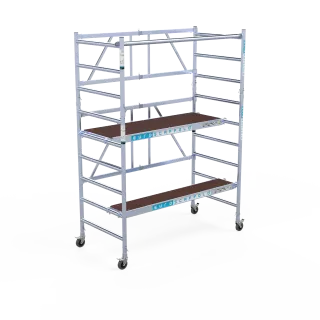 Hliníkové pojízdné lešení CT26 - 90 cm x 190 cm x 4 m + 30 cm plošina