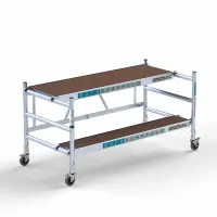 Hliníkové pojazdné lešenie Ready - 90 cm x 190 cm x 3 m + plošina 30 cm