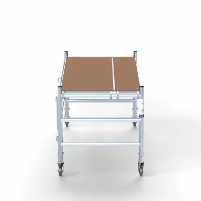 Hliníkové pojazdné lešenie Ready - 90 cm x 190 cm x 3 m + plošina 30 cm