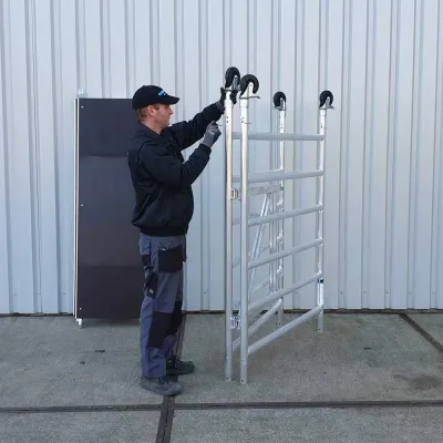 Mobile aluminum scaffolding CT26 - 135 cm x 190 cm x 3 m