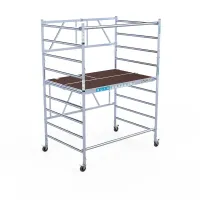 Hliníkové pojazdné lešenie Combi - 135 cm x 190 cm x 400 cm - 4 m