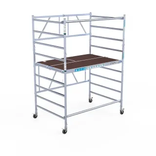 Mobile aluminum scaffold Combi - 135 cm x 190 cm x 400 cm - 4 m