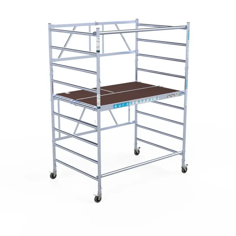 Rusztowanie aluminiowe jezdne Combi - 135 cm x 190 cm x 400 cm - 4 m