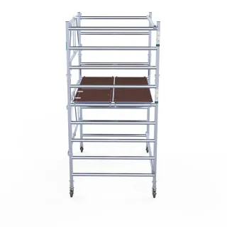 Mobile aluminum scaffold Combi - 135 cm x 190 cm x 400 cm - 4 m