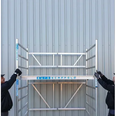 Mobile aluminum scaffold Combi - 135 cm x 190 cm x 400 cm - 4 m