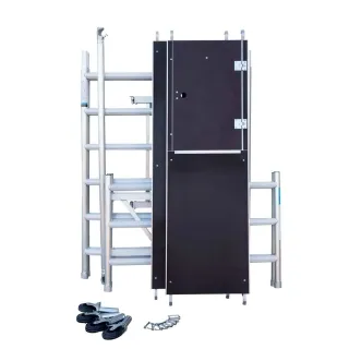 Rusztowanie aluminiowe jezdne Combi - 135 cm x 190 cm x 400 cm - 4 m