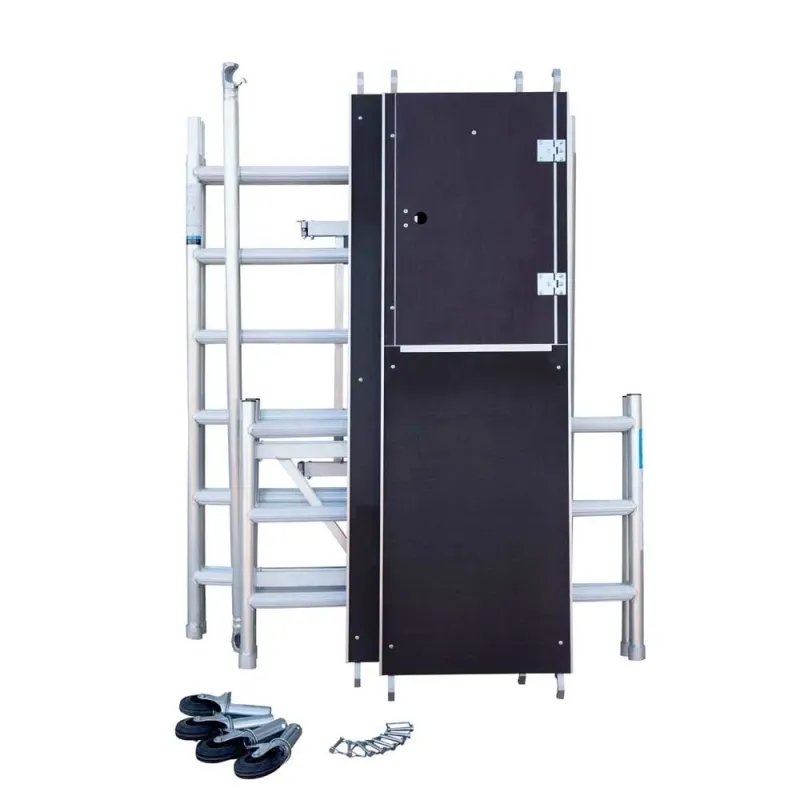 Rusztowanie aluminiowe jezdne Combi - 135 cm x 190 cm x 400 cm - 4 m