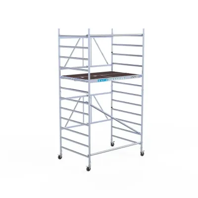 Aluminum Mobile Scaffold Combi - 135 cm x 190 cm x 4.7 m - Euroscaffold