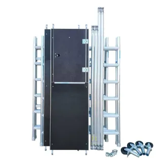 Hliníkové pojazdné lešenie Combi - 135 cm x 190 cm x 4,7 m - Euroscaffold