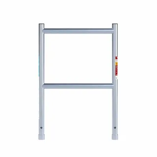 End frame of scaffolding - 2 rungs - 75 cm x 50 cm - safety guard