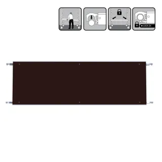 Platforma Euroscaffold bez włazu - 60 cm x 190 cm - łatwy montaż