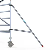 Aluminum scaffolding stabilizer - 2 m - secure base