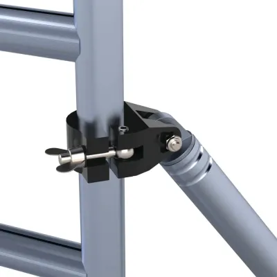 Aluminum scaffolding stabilizer - 2 m - secure base