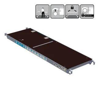 Hatch Platform - 60 cm x 190 cm - Aluminum Scaffolding