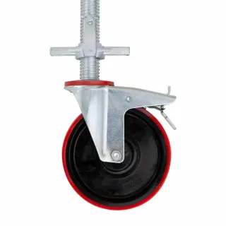 Zestaw uniwersalnych kół regulowanych 50 mm - rusztowanie aluminiowe