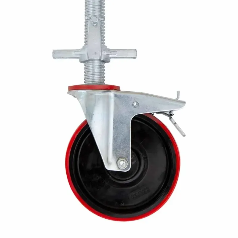 Zestaw uniwersalnych kół regulowanych 50 mm - rusztowanie aluminiowe