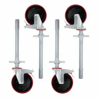 Univerzálna sada nastaviteľných koliesok 50 mm - hliníkové lešenie