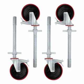 Univerzální sada nastavitelných kol 50 mm - hliníkové lešení