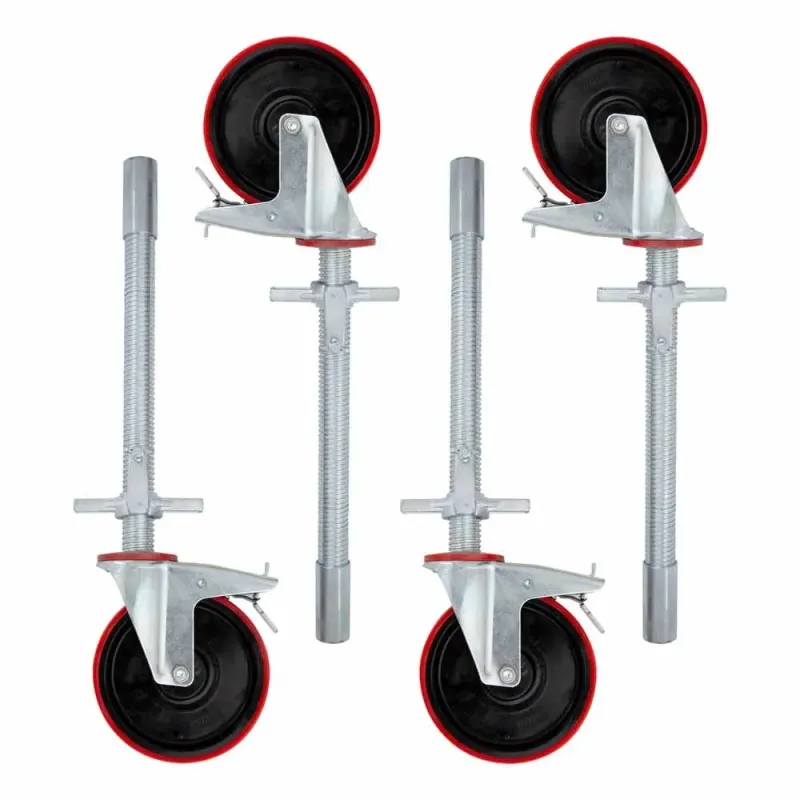 Universal Adjustable 50 mm Caster Set - Aluminum Scaffold