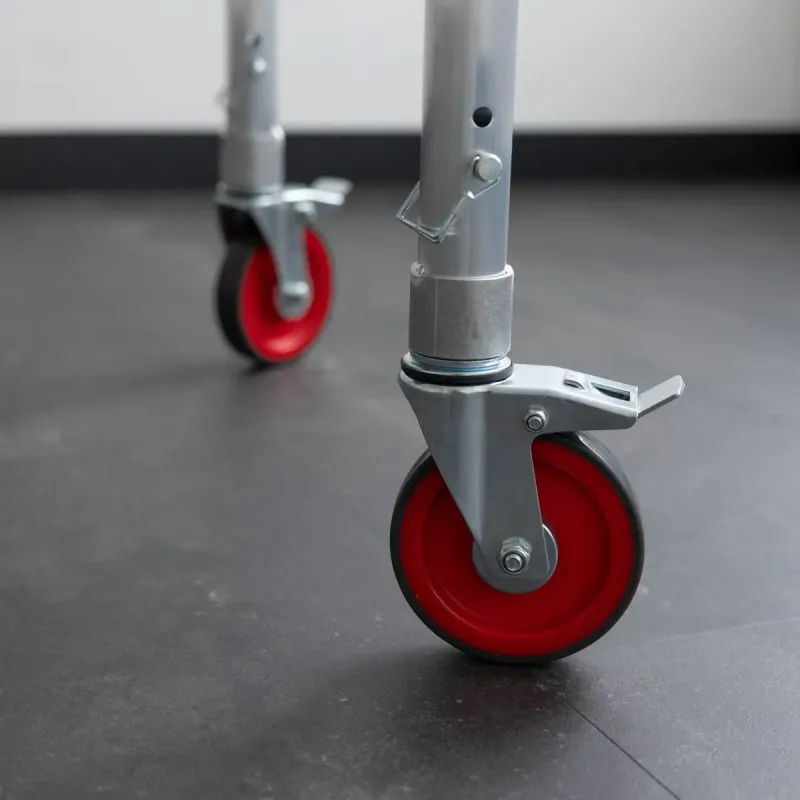150 mm wheel for scaffolding - streak-free operation - clean