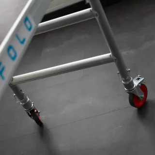 150 mm wheel for scaffolding - streak-free operation - clean