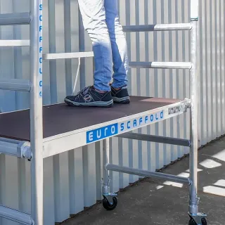 Rusztowanie aluminiowe przejezdne Euroscaffold CT26 - 75 cm x 190 cm x 300 cm