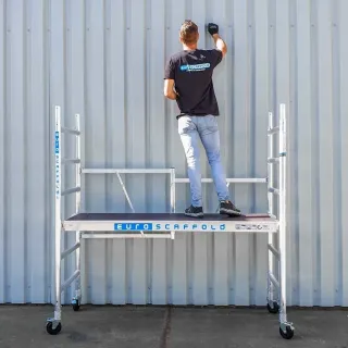 Rusztowanie aluminiowe przejezdne Euroscaffold CT26 - 75 cm x 190 cm x 300 cm