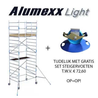 Pojazdné fasádne lešenie Alumexx 75 x 190 x 4,2 m - lacno.