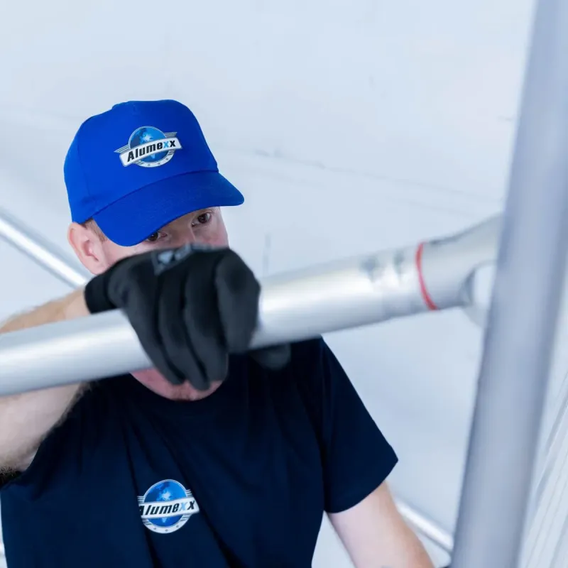 Pojízdné fasádní lešení Alumexx 75 x 190 x 4,2 m - levně.