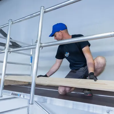 Elevator scaffolding Alumexx 75 x 190 x 4.2 m - mobile - cheap