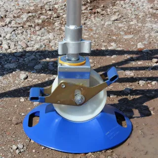 Euroscaffold set of bases/wheel locks for aluminum scaffolding