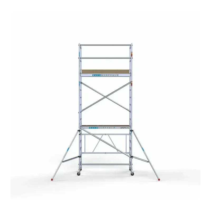 Rusztowanie alu jezdne 90 cm x 190 cm x 5,8 m + dodatkowe stabilizatory