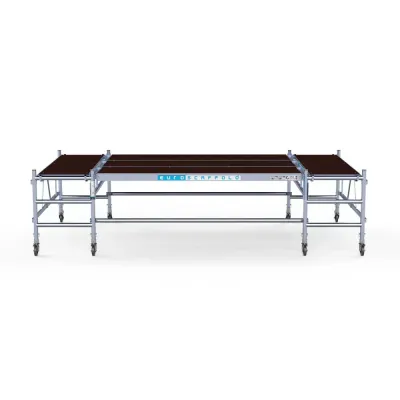 Aluminum platform for plasterer, installer 190 cm x 400 cm - comfort