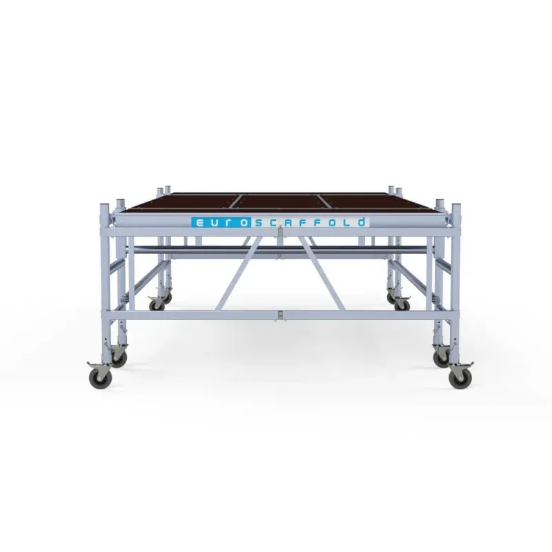 Aluminum platform for plasterer, installer 190 cm x 400 cm - comfort